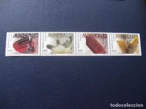 Briefmarken: guinea ecuatorial 2004,minerales, edifil 322/25